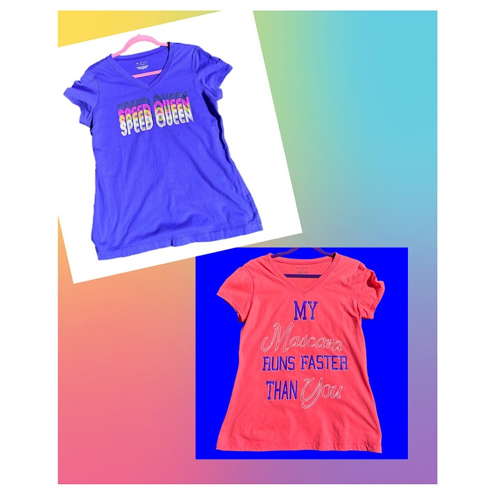 2️⃣for 1-NWT Sz L-running shirts